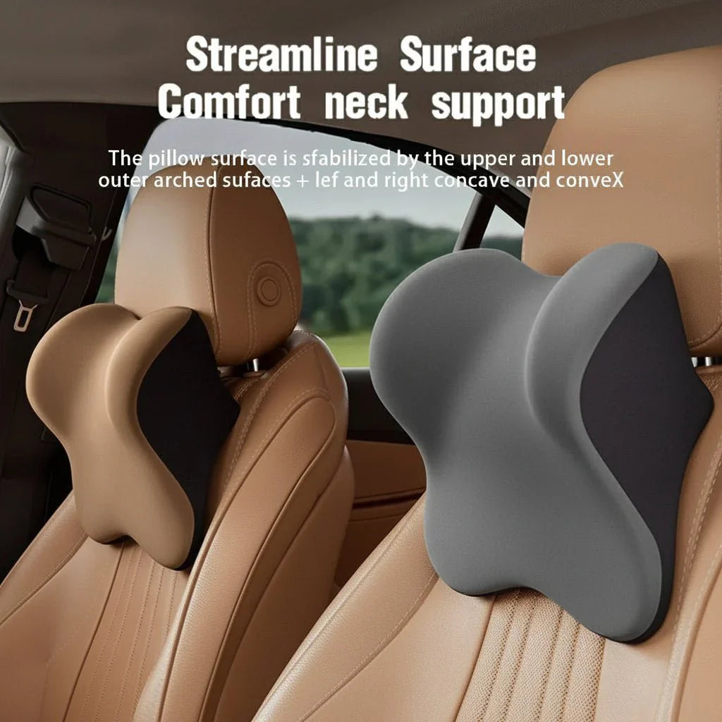 MEMORIDE – Cuscino cervicale e lombare in memory foam per auto, per il massimo comfort
