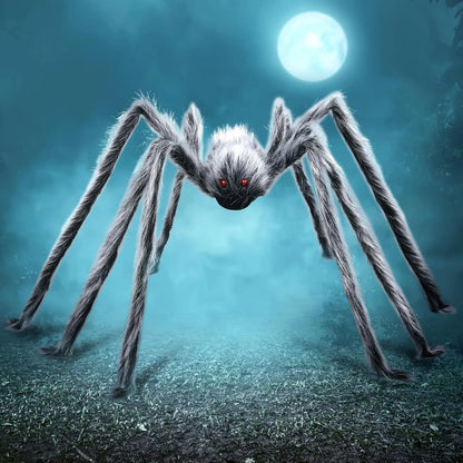 Decorazione di Halloween Ragno Gigante con LED per Esterno