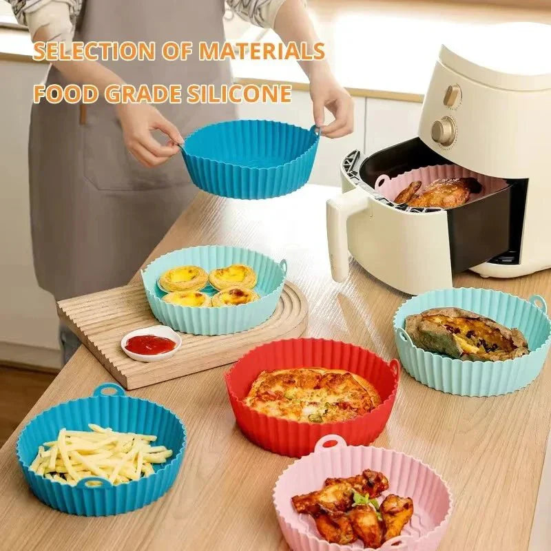 KLAPPFRY – Stampo pieghevole in silicone per friggitrice ad aria con elevata resistenza al calore