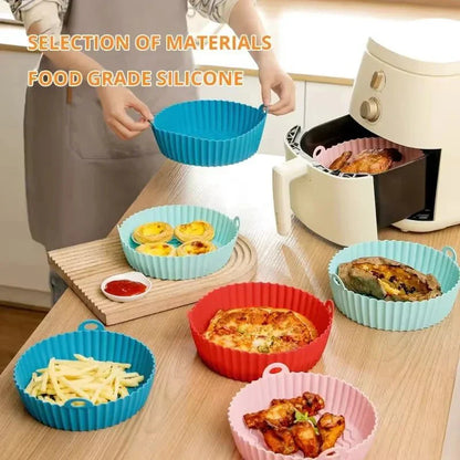 KLAPPFRY – Stampo pieghevole in silicone per friggitrice ad aria con elevata resistenza al calore