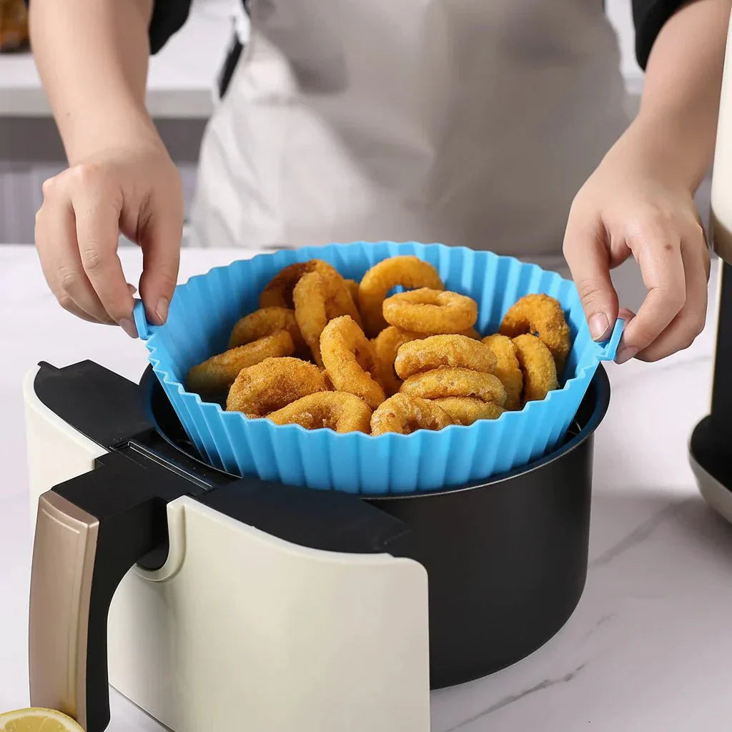 KLAPPFRY – Stampo pieghevole in silicone per friggitrice ad aria con elevata resistenza al calore