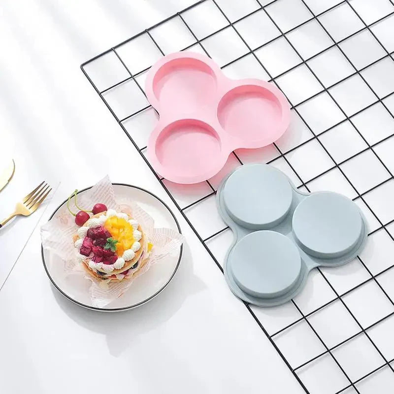 SOFTMOLD – Stampo per uova in silicone per friggitrice ad aria, con 3 incavi per colazioni facili