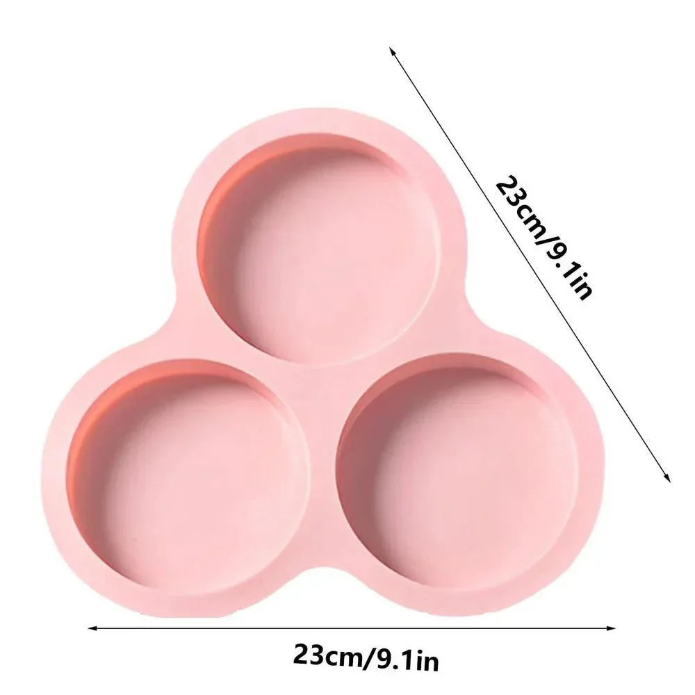 SOFTMOLD – Stampo per uova in silicone per friggitrice ad aria, con 3 incavi per colazioni facili
