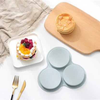 SOFTMOLD – Stampo per uova in silicone per friggitrice ad aria, con 3 incavi per colazioni facili