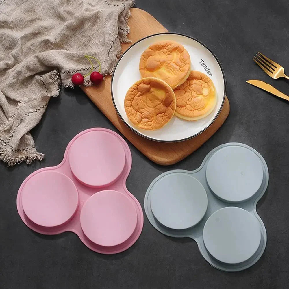 SOFTMOLD – Stampo per uova in silicone per friggitrice ad aria, con 3 incavi per colazioni facili