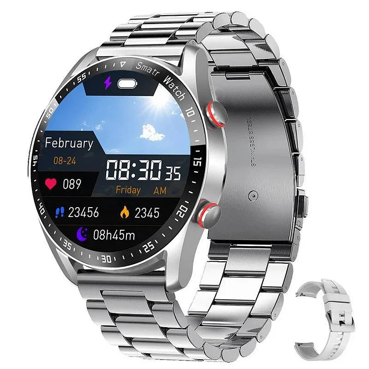 Smartwatch Innovativo | Monitoraggio Glicemia Non Invasivo con Bluetooth | Impermeabile IP67 per Controllo Salute e Fitness