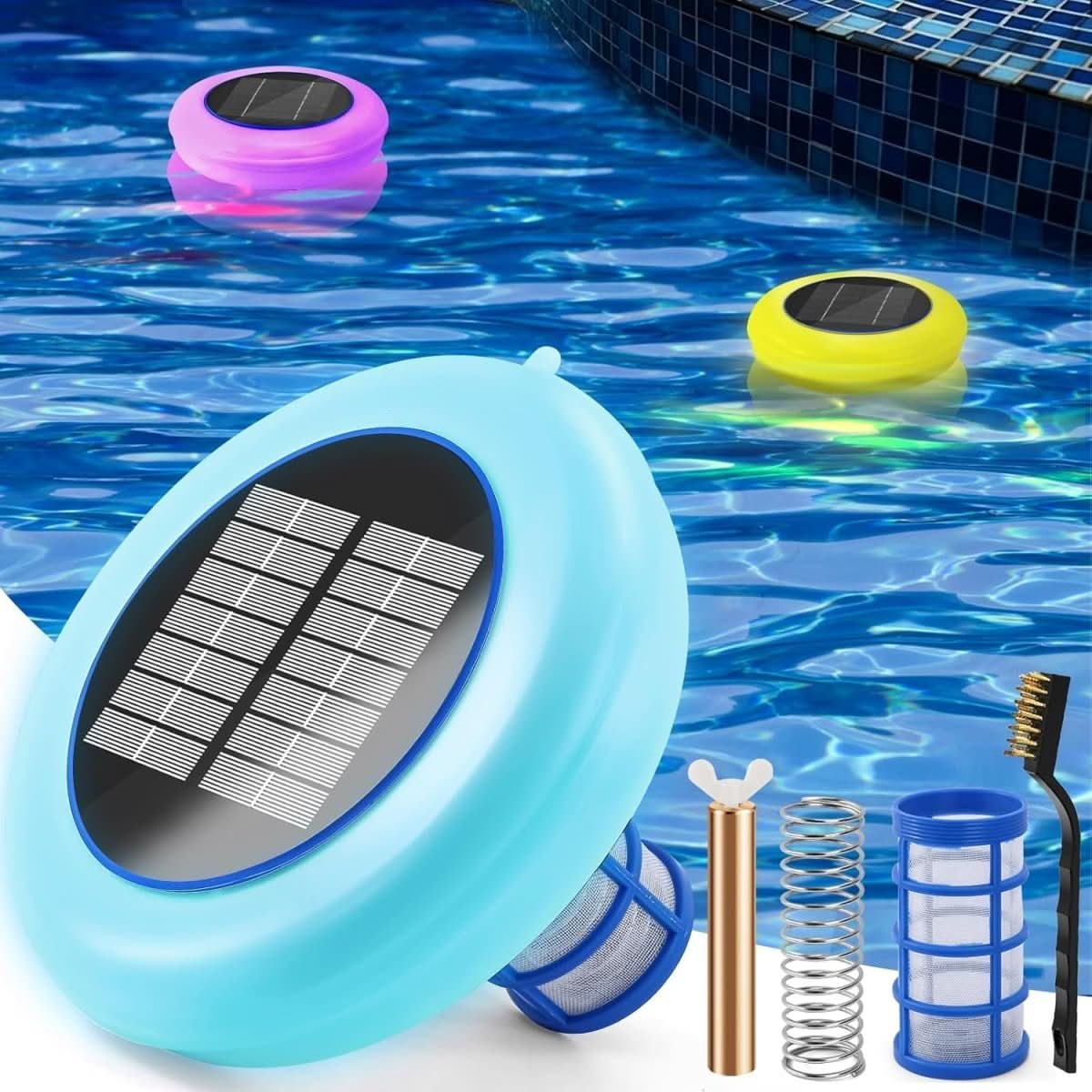AQUAION – Ionizzatore solare per piscina con luce LED