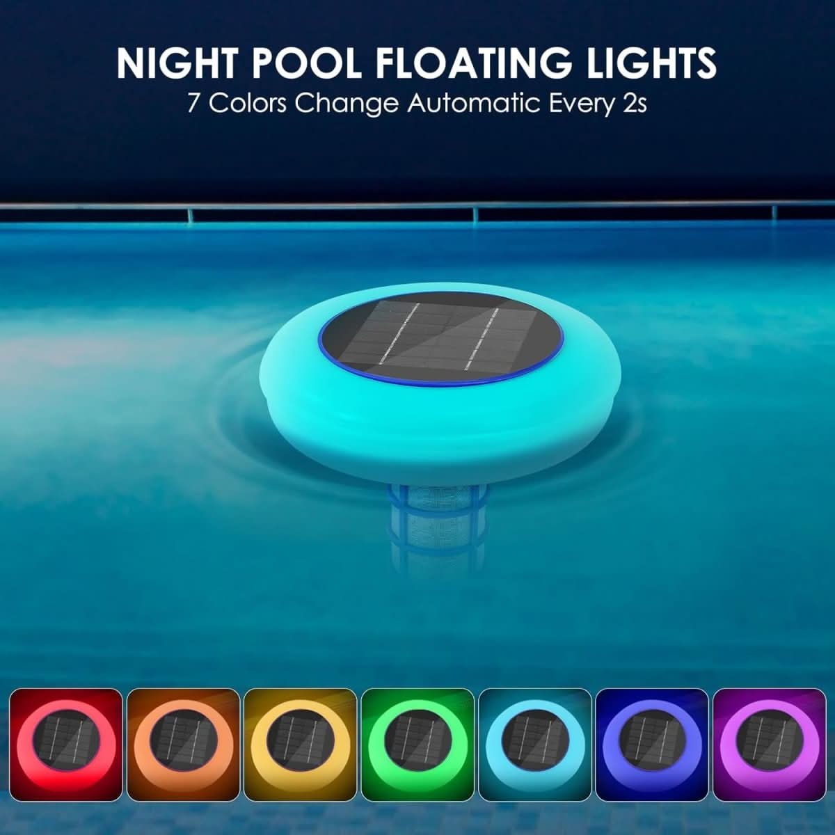 AQUAION – Ionizzatore solare per piscina con luce LED