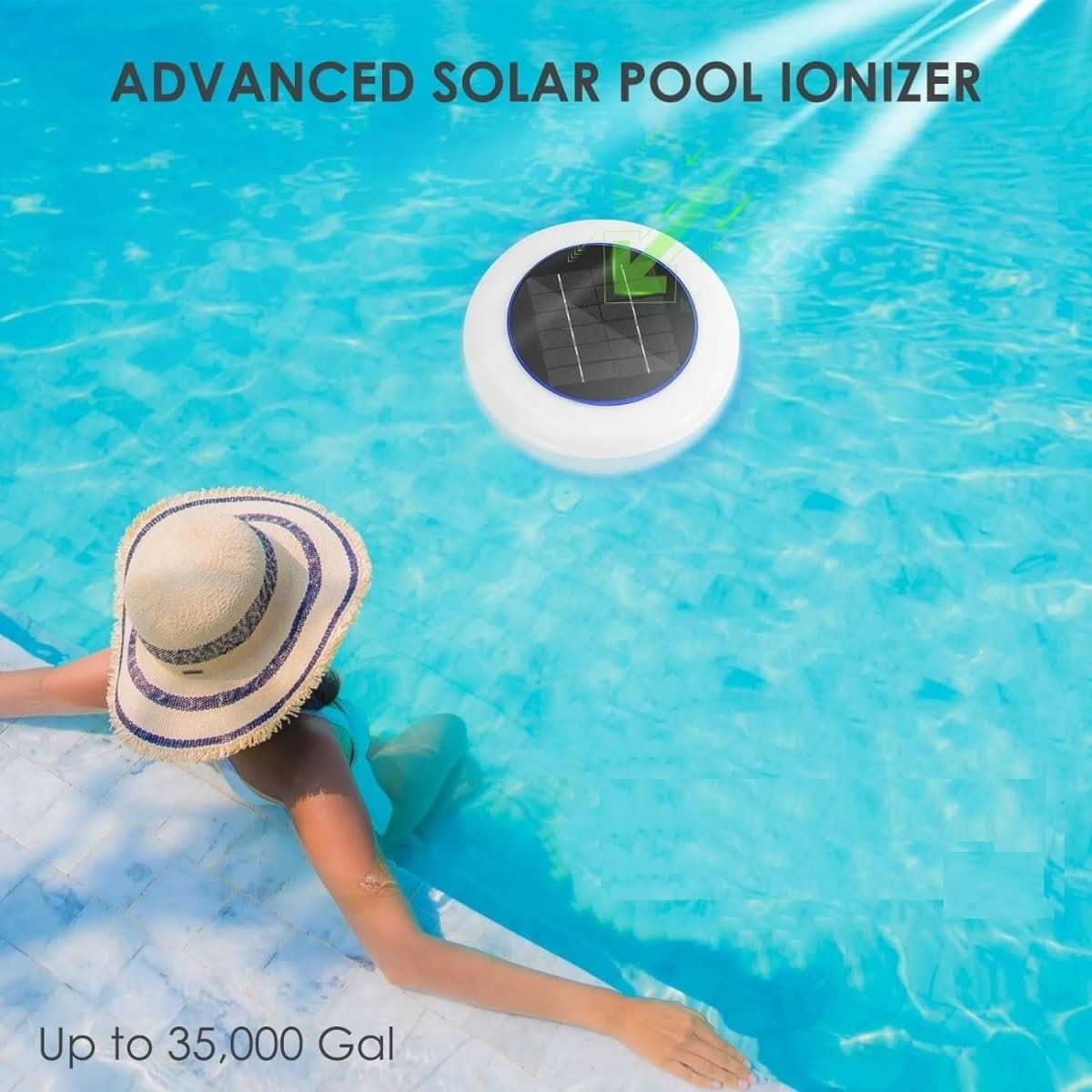 AQUAION – Ionizzatore solare per piscina con luce LED
