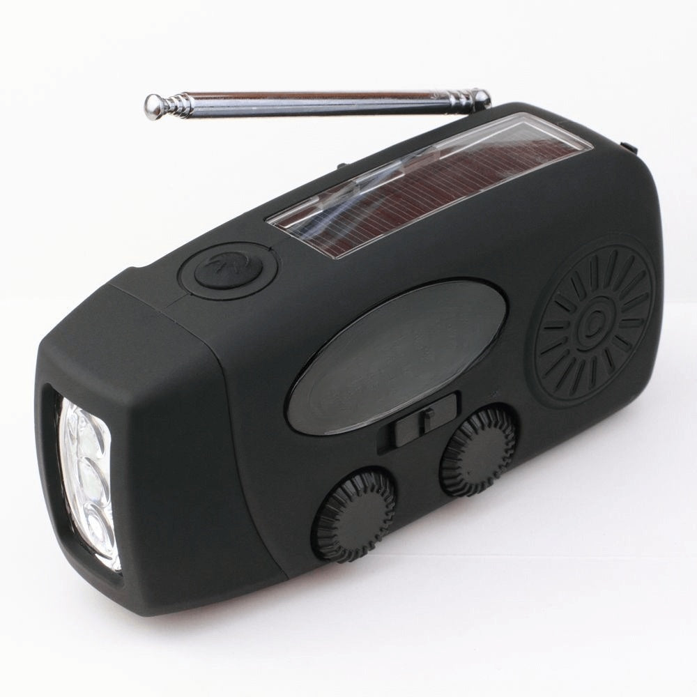 SolarWave | Radio di emergenza multifunzionale a manovella con torcia a LED