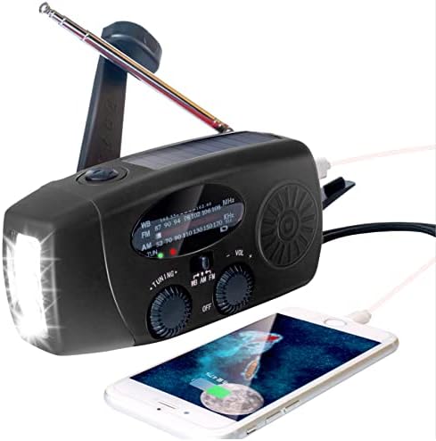 SolarWave | Radio di emergenza multifunzionale a manovella con torcia a LED