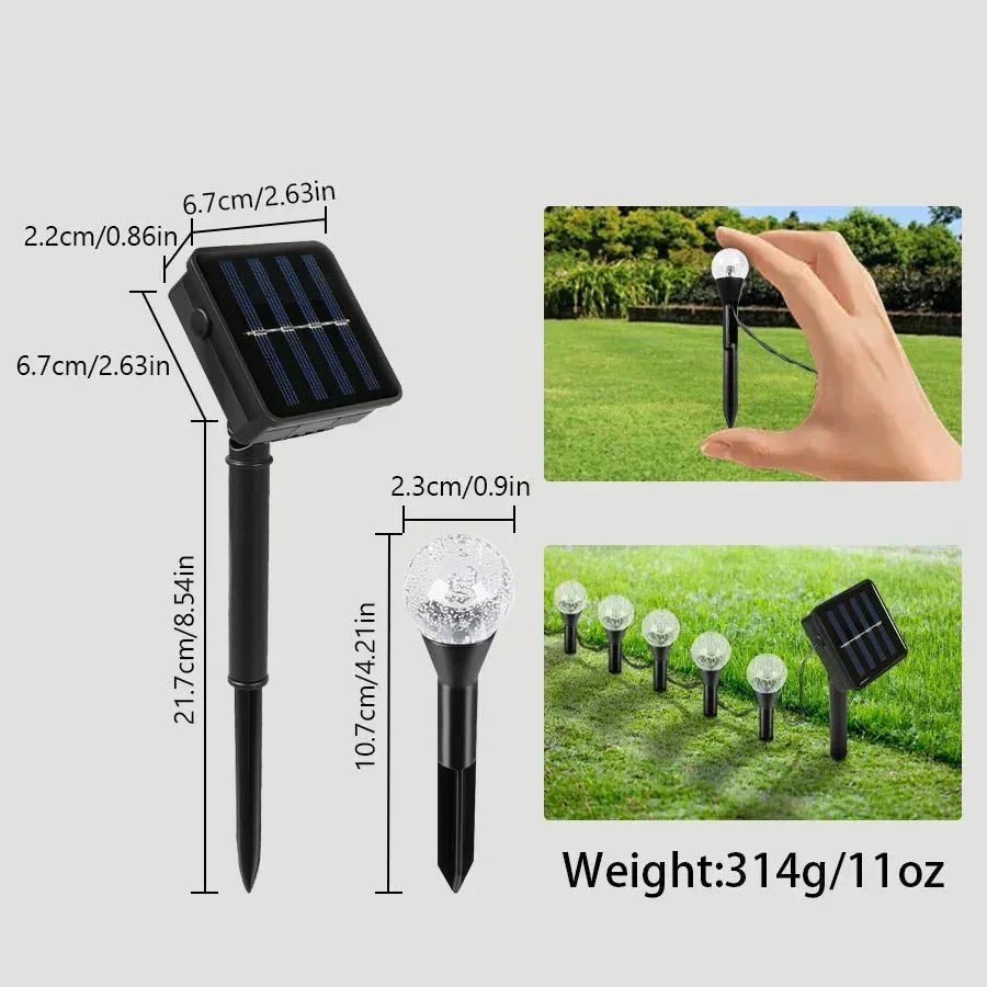 SOLARGLOW STRINGA LUMINOSA – Illuminazione solare a risparmio energetico per giardini atmosferici