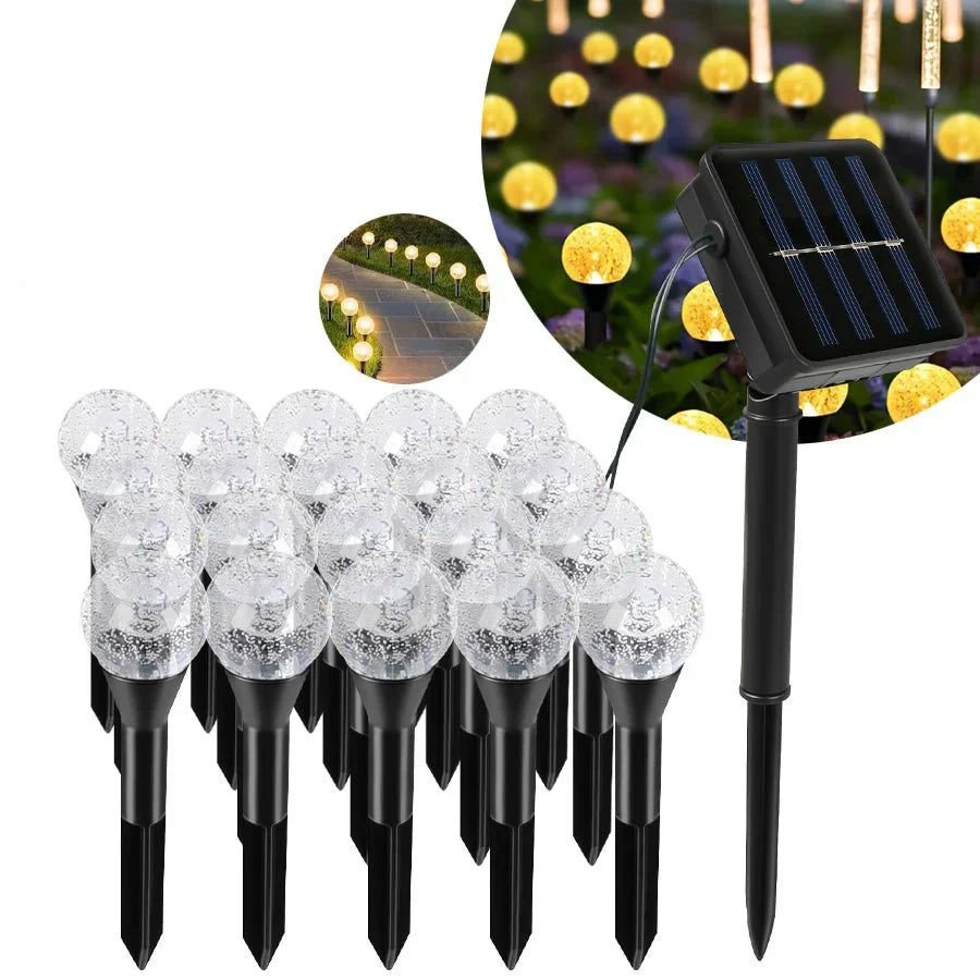 SOLARGLOW STRINGA LUMINOSA – Illuminazione solare a risparmio energetico per giardini atmosferici