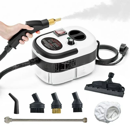 Idropulitrice a Vapore 2500W – Pulizia Profonda Multiuso con Serbatoio 1,1L & Accessori Inclusi