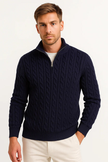 Steef | Elegante Maglia con Mezza Zip
