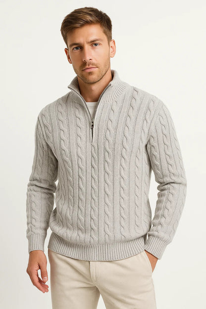 Steef | Elegante Maglia con Mezza Zip