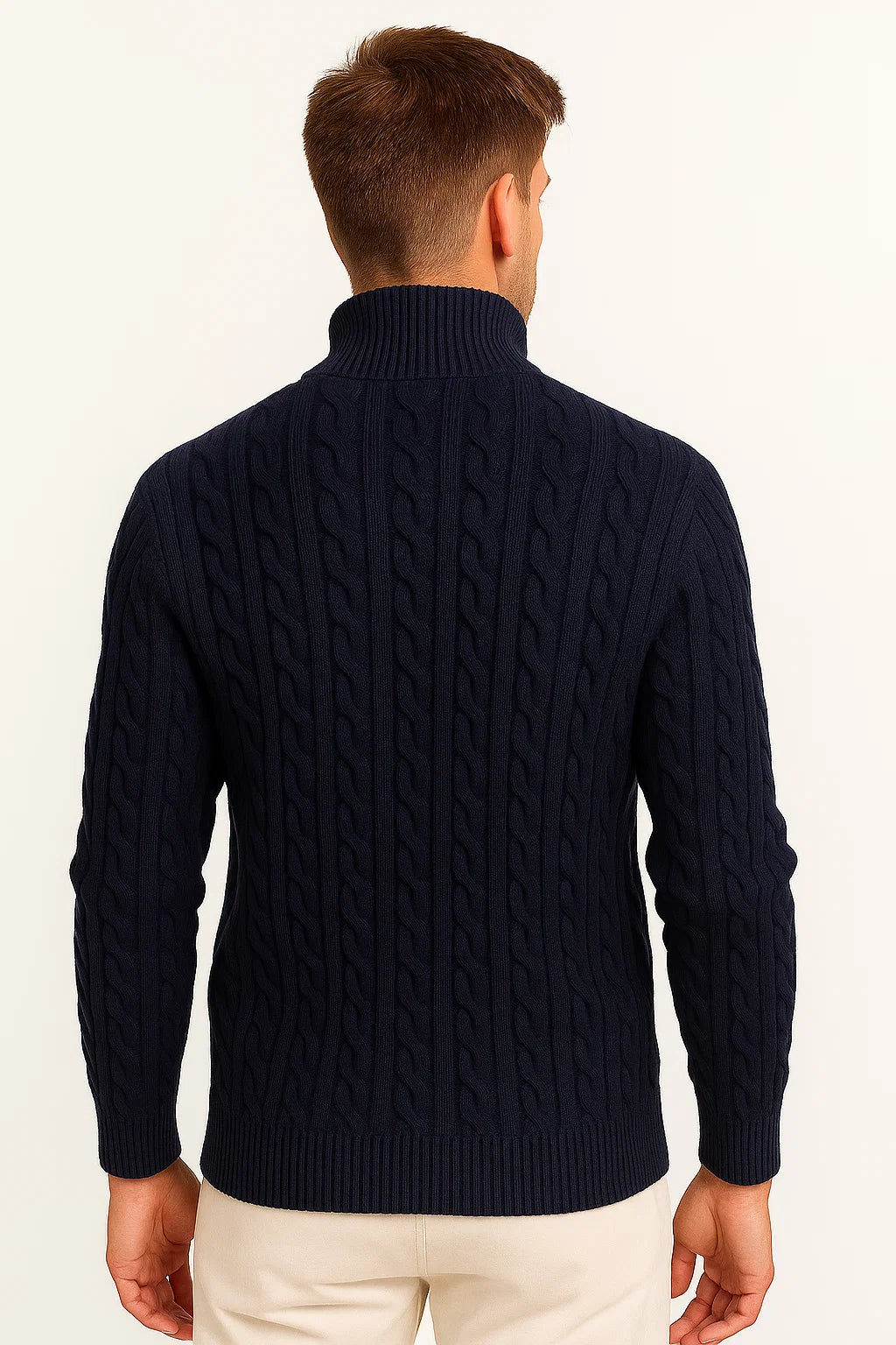 Steef | Elegante Maglia con Mezza Zip