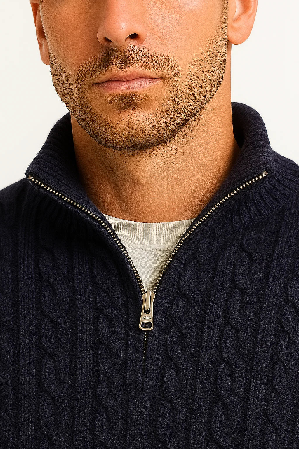 Steef | Elegante Maglia con Mezza Zip