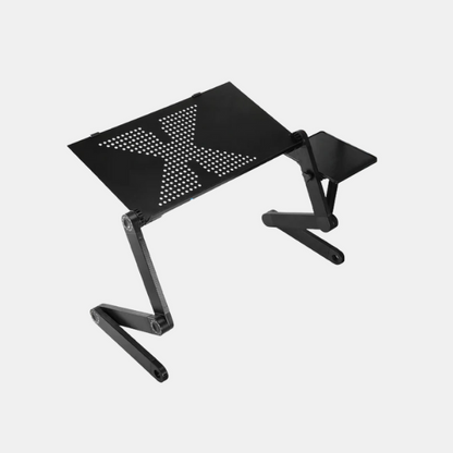 Supporto Ergonomico per Computer Portatile con Rotazione a 360° – Rialzo Regolabile in Alluminio per Ufficio