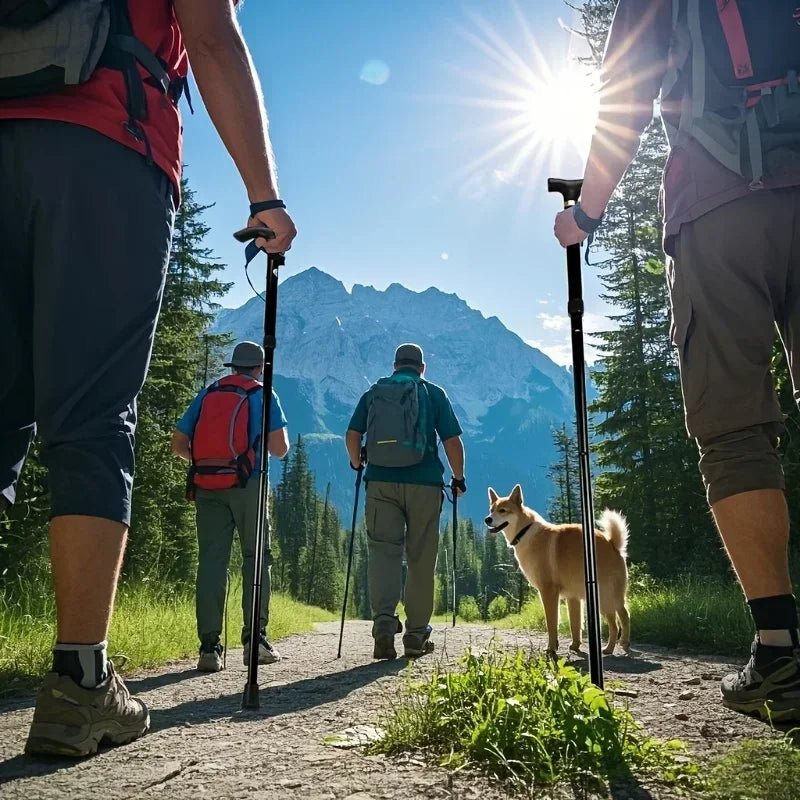 HIKELIFT – Bastone da passeggio pieghevole regolabile telescopicamente per stabilità leggera
