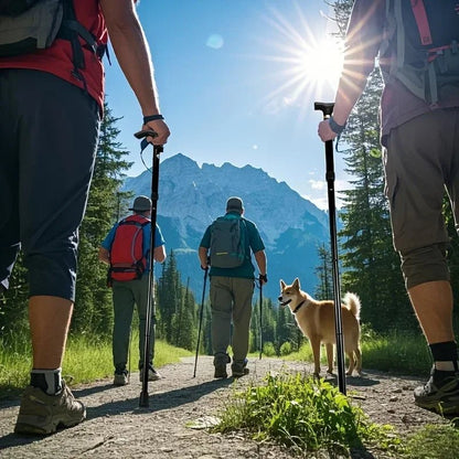 HIKELIFT – Bastone da passeggio pieghevole regolabile telescopicamente per stabilità leggera
