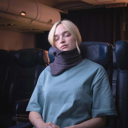 Cuscino da viaggio avvolgente per il collo, cuscino di sostegno per aereo e auto