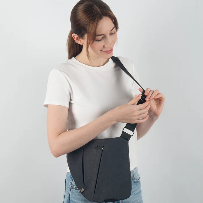TRAVGUARD – Borsa a tracolla antifurto con protezione RFID e design idrorepellente
