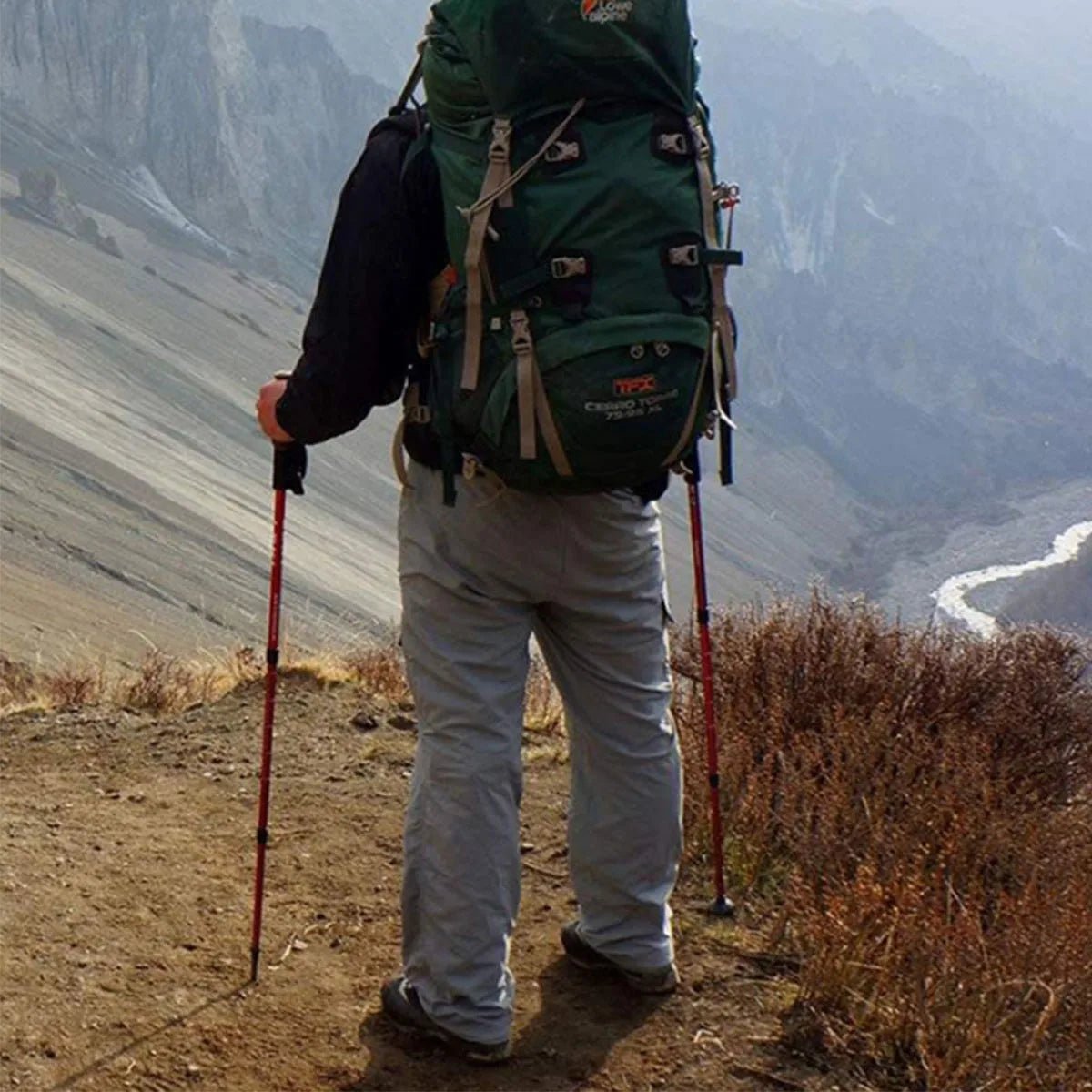 MILEFORGE – Bastoncini da trekking ultraleggeri regolabili in lega di alluminio per lunghi itinerari