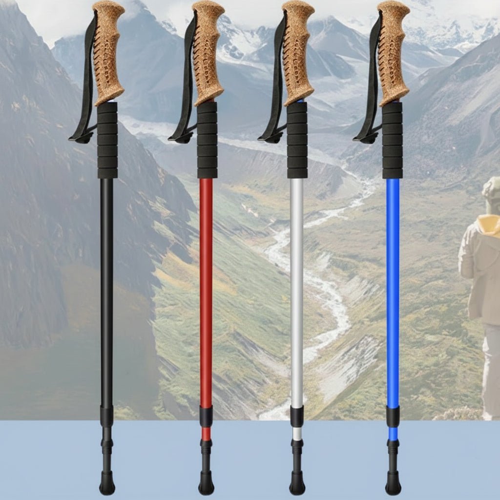 MILEFORGE – Bastoncini da trekking ultraleggeri regolabili in lega di alluminio per lunghi itinerari