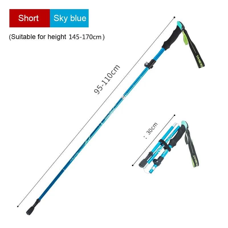 TrekLite - Bastoncini da trekking telescopici ultra-leggeri a 5 pezzi per escursioni in montagna e trekking