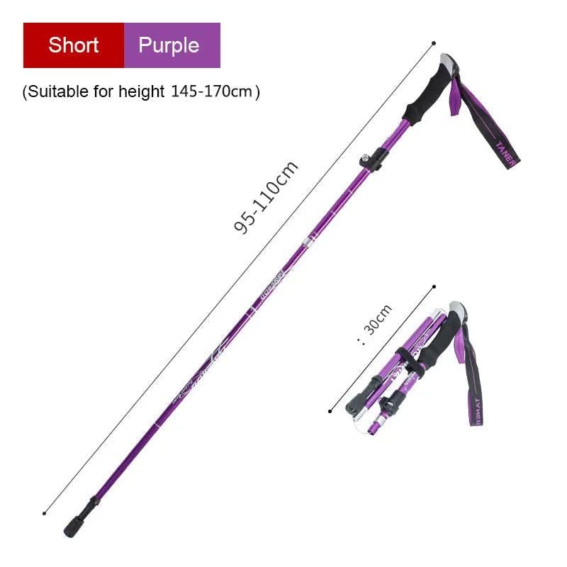 TrekLite - Bastoncini da trekking telescopici ultra-leggeri a 5 pezzi per escursioni in montagna e trekking