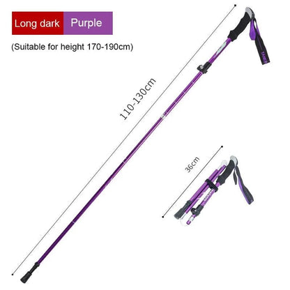 TrekLite - Bastoncini da trekking telescopici ultra-leggeri a 5 pezzi per escursioni in montagna e trekking