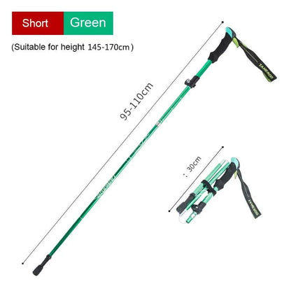 TrekLite - Bastoncini da trekking telescopici ultra-leggeri a 5 pezzi per escursioni in montagna e trekking
