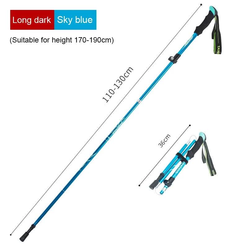 TrekLite - Bastoncini da trekking telescopici ultra-leggeri a 5 pezzi per escursioni in montagna e trekking