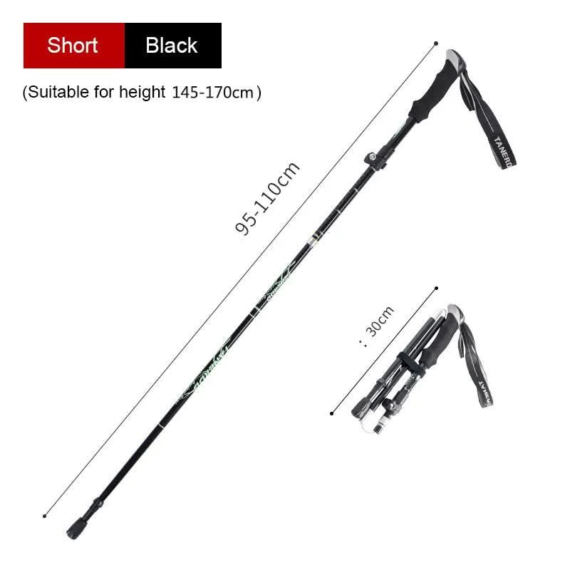 TrekLite - Bastoncini da trekking telescopici ultra-leggeri a 5 pezzi per escursioni in montagna e trekking