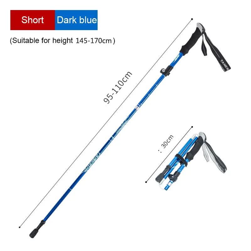 TrekLite - Bastoncini da trekking telescopici ultra-leggeri a 5 pezzi per escursioni in montagna e trekking