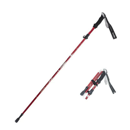 TrekLite - Bastoncini da trekking telescopici ultra-leggeri a 5 pezzi per escursioni in montagna e trekking