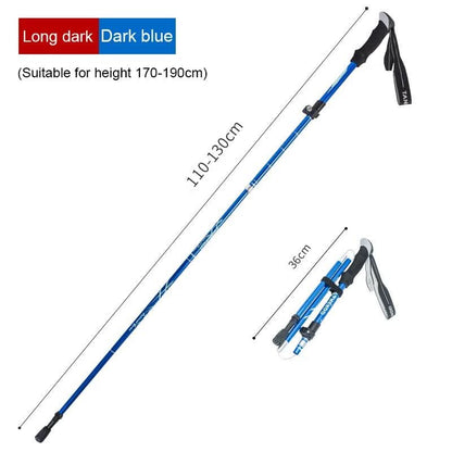 TrekLite - Bastoncini da trekking telescopici ultra-leggeri a 5 pezzi per escursioni in montagna e trekking