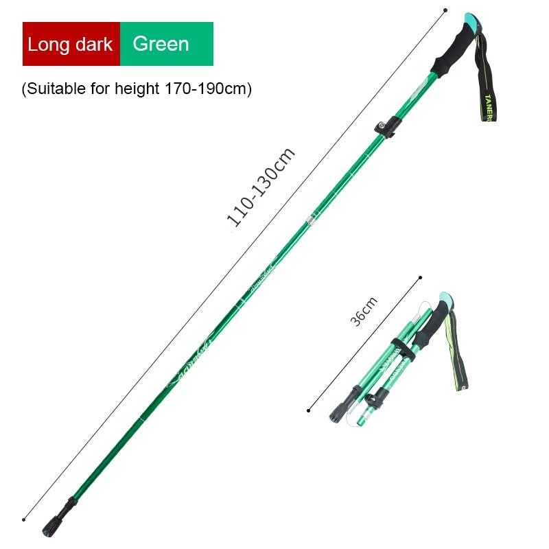 TrekLite - Bastoncini da trekking telescopici ultra-leggeri a 5 pezzi per escursioni in montagna e trekking