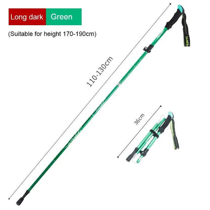 TrekLite - Bastoncini da trekking telescopici ultra-leggeri a 5 pezzi per escursioni in montagna e trekking