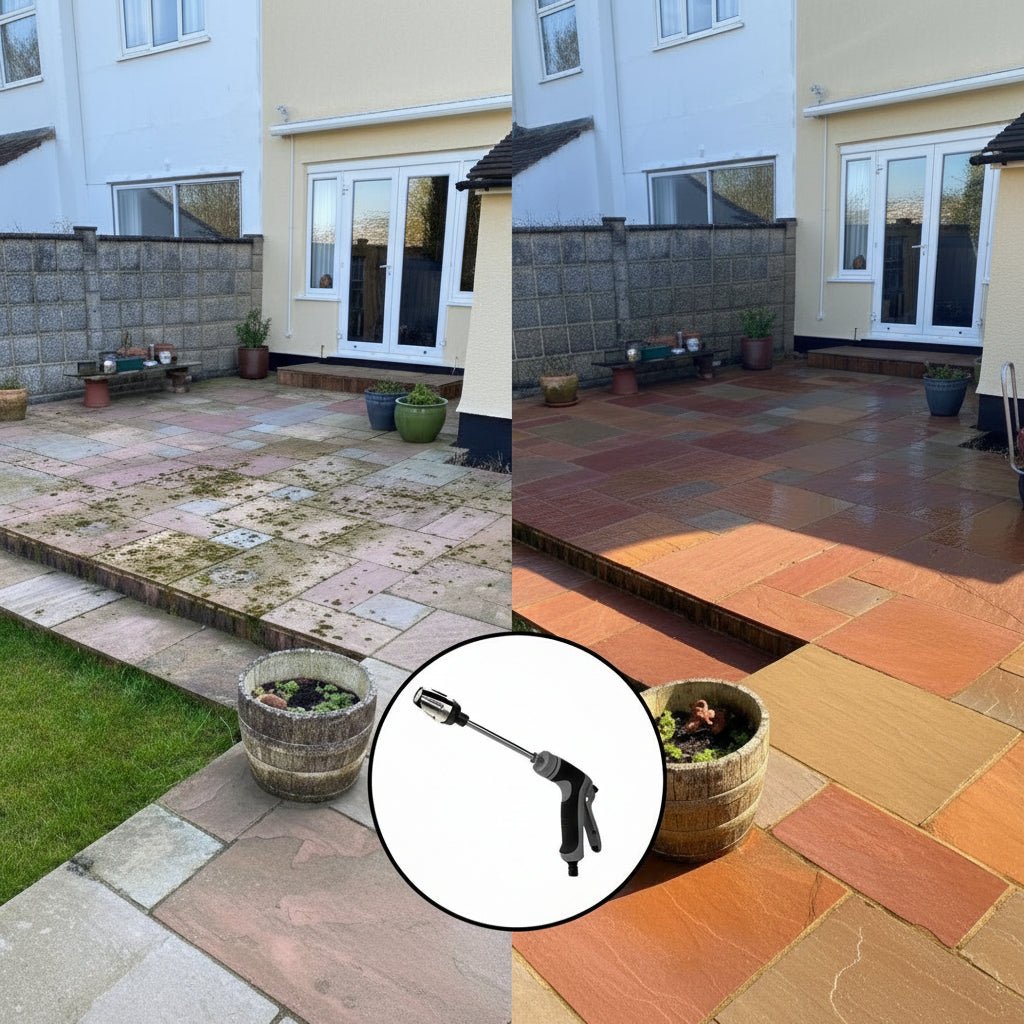 JETBOOST – Attacco per lavaggio ad alta pressione per tubi da giardino