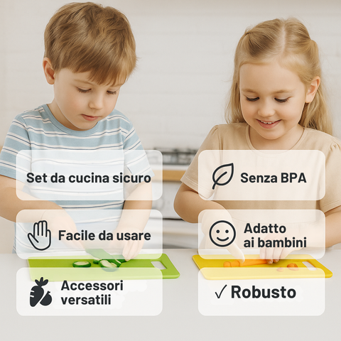 Set da Cucina Sicuro – per Piccoli Chef Gourmet
