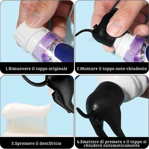 Porta-dentifricio cane divertente | Set da 2 pezzi
