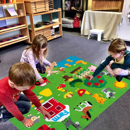 Tavola in Feltro Montessori Fattoria – StoryFelt™
