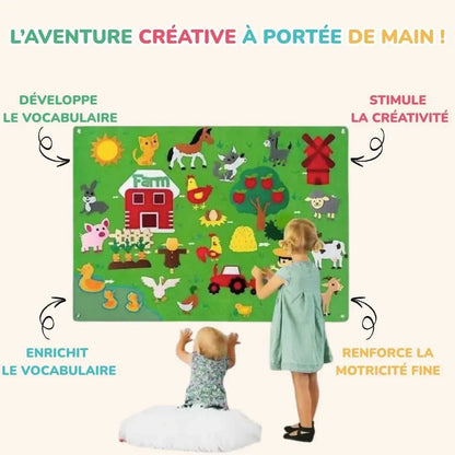 Tavola in Feltro Montessori Fattoria – StoryFelt™