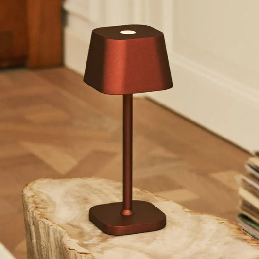 BRONZIFY – Elegante lampada da tavolo in ottone, dimmerabile e senza fili