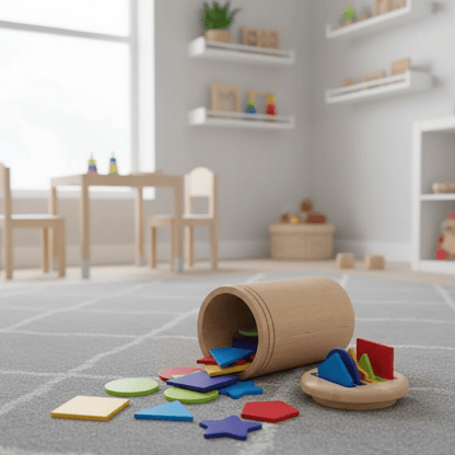 BRAINBLOOM – Gioco educativo in legno per la classificazione di forme e colori