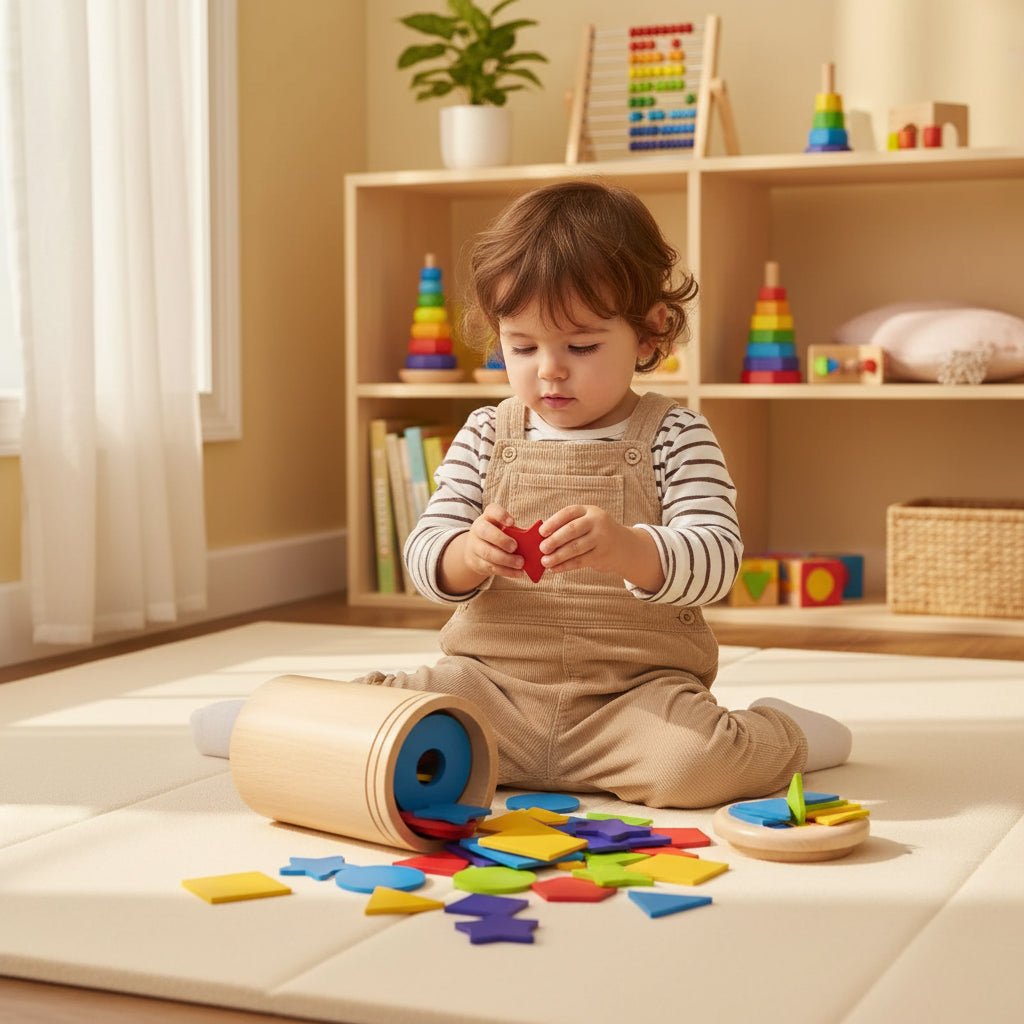 BRAINBLOOM – Gioco educativo in legno per la classificazione di forme e colori