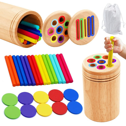 BRAINBLOOM – Gioco educativo in legno per la classificazione di forme e colori