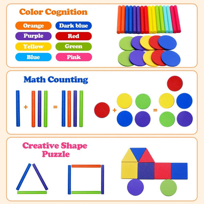 BRAINBLOOM – Gioco educativo in legno per la classificazione di forme e colori